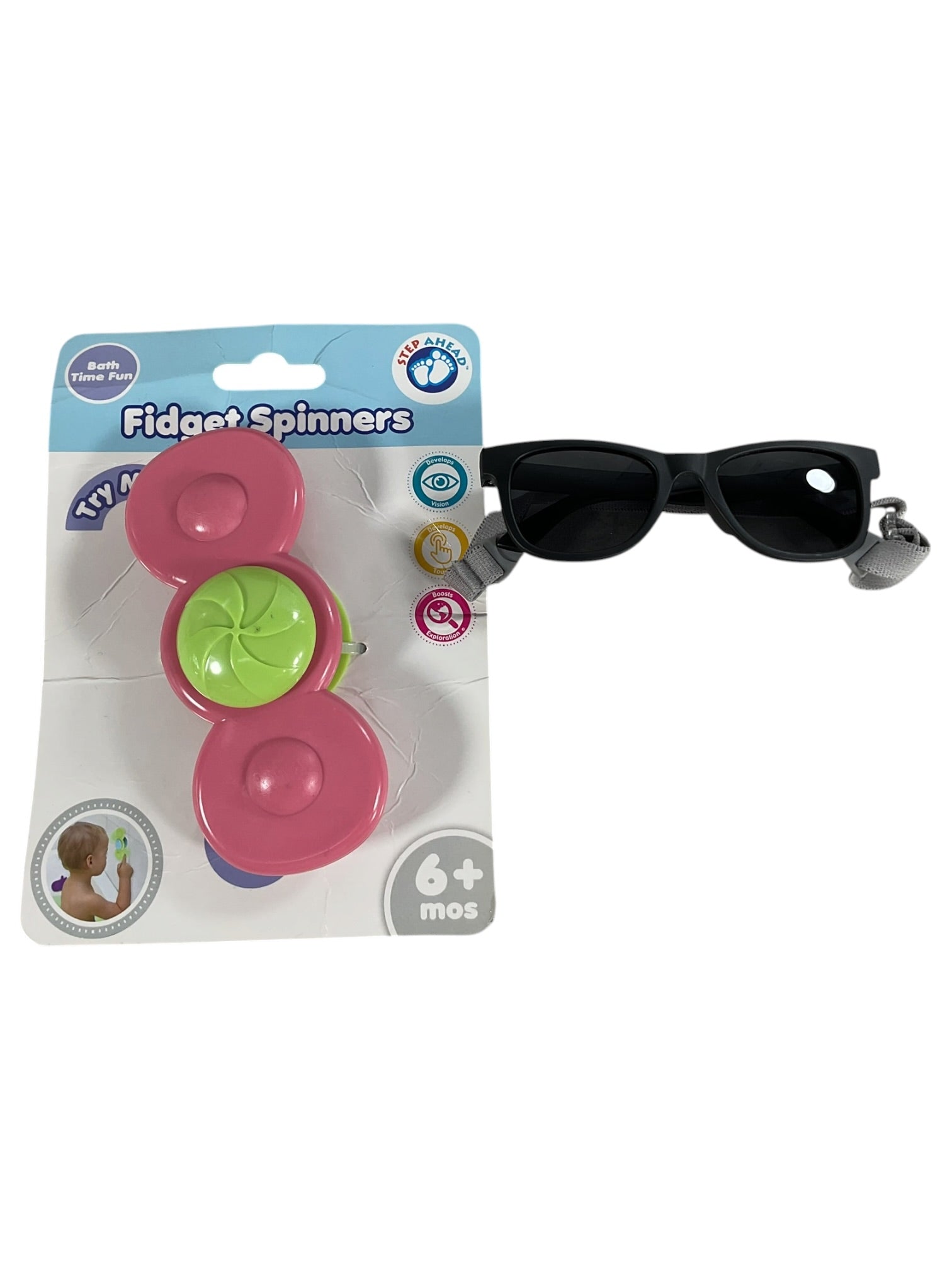 Fidget Spinner y lentes para bebé