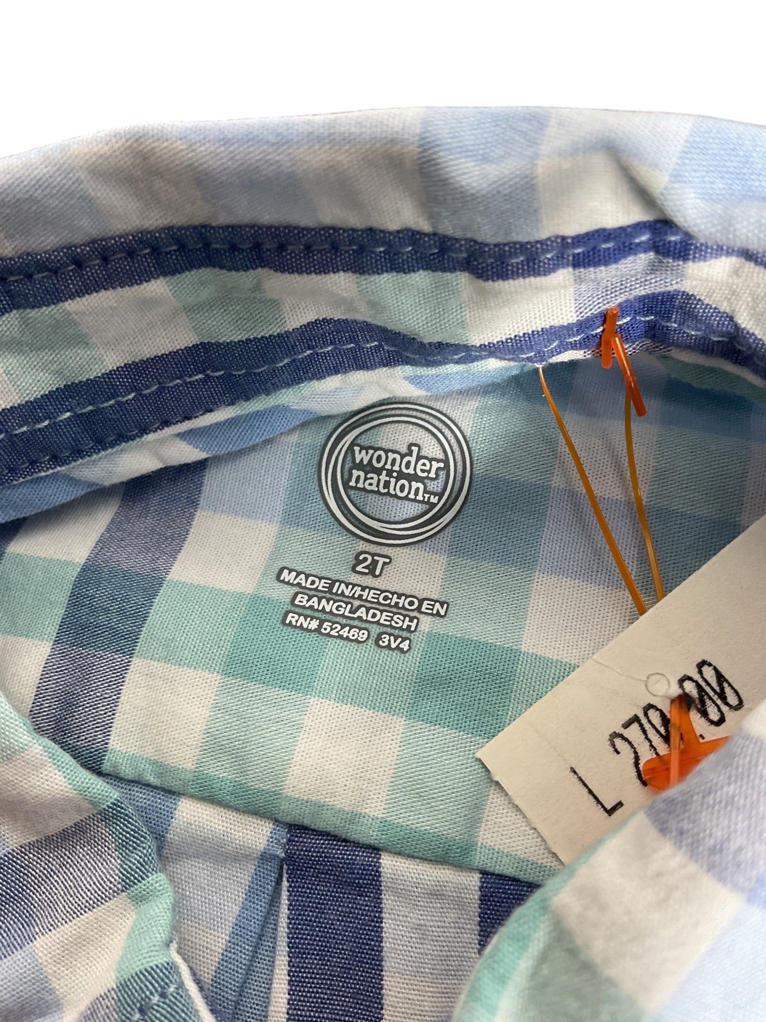 Camisa niño 2T (Wonder Nation)