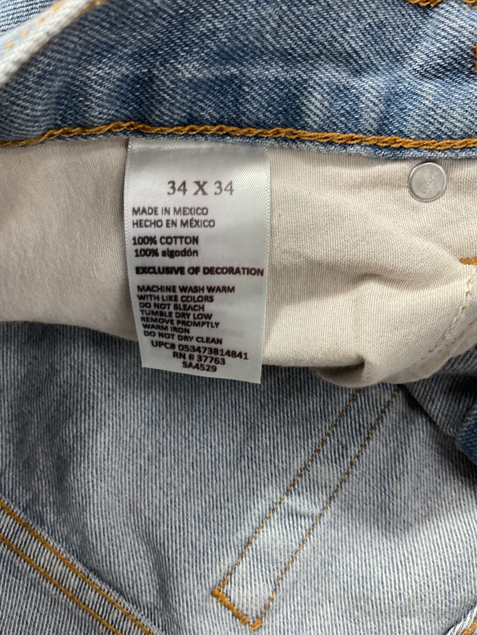 Jean 34 (Member's Mark)