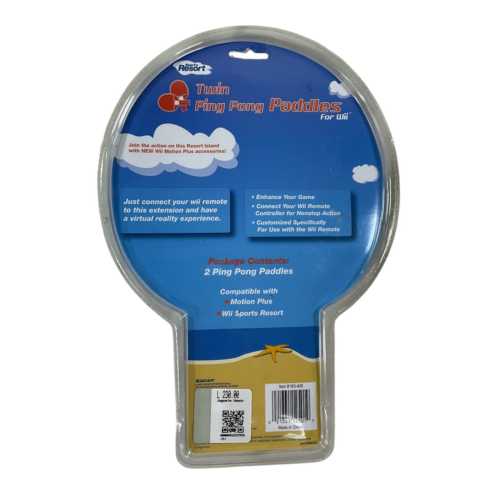 Palas de ping pong para Wii