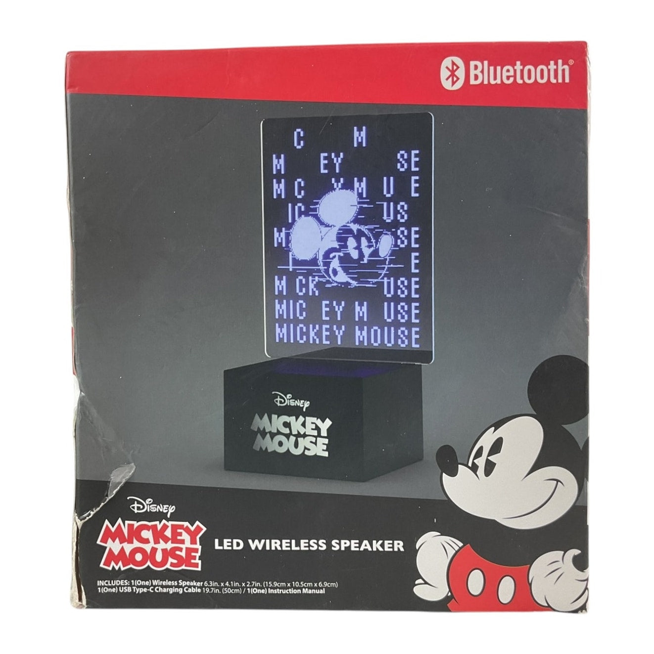 Parlante con luz led Mickey Mouse (Disney)