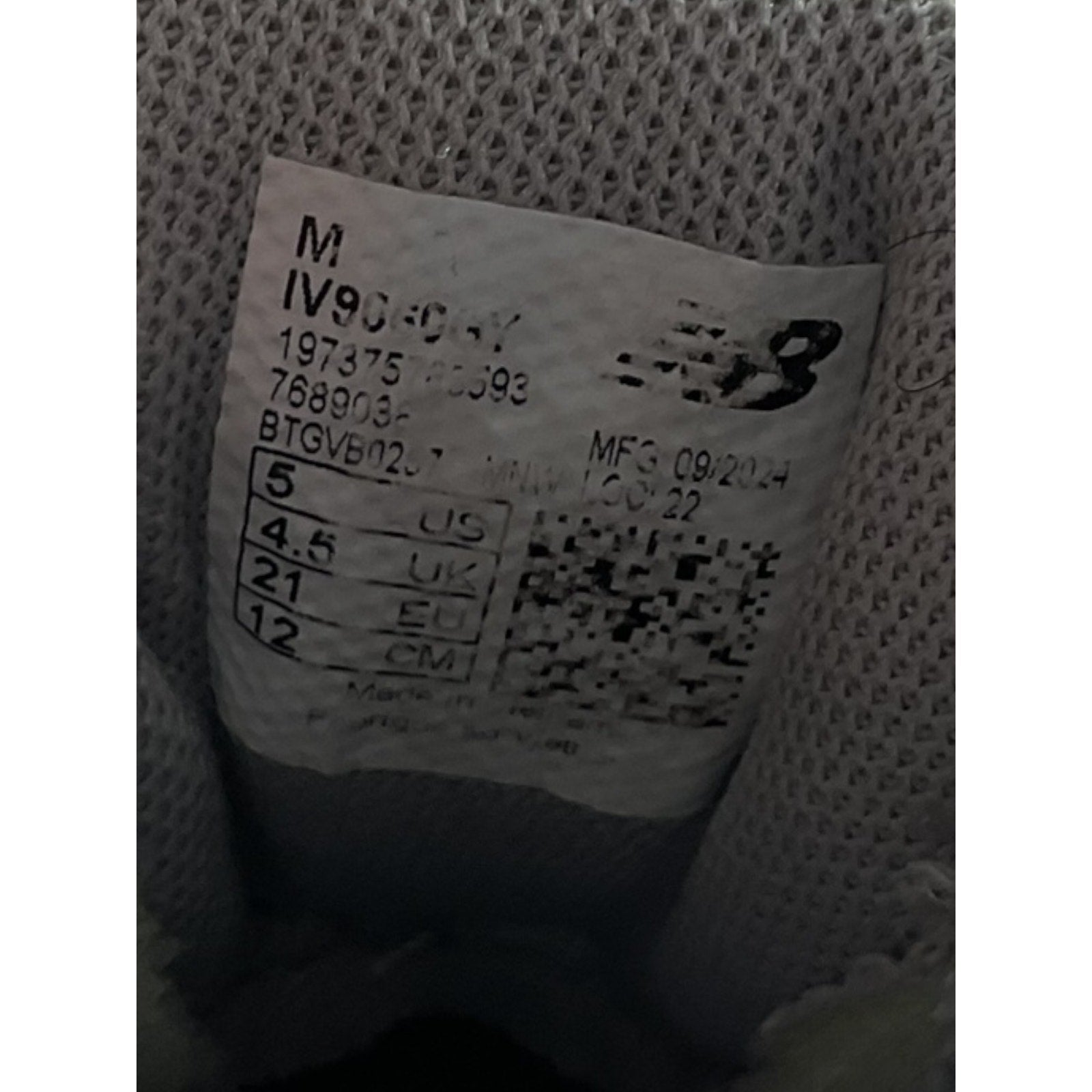 Tenis niño 5 (New Balance)