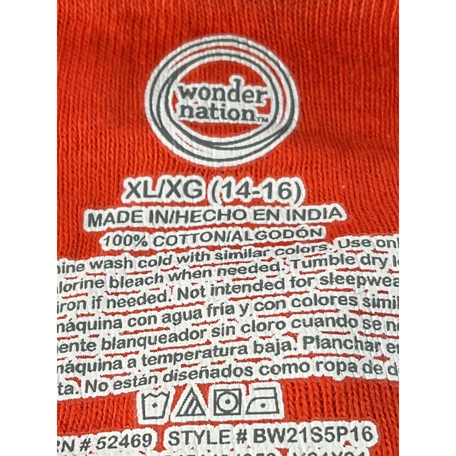 ropa interior Niño XL (Wonder Nation)