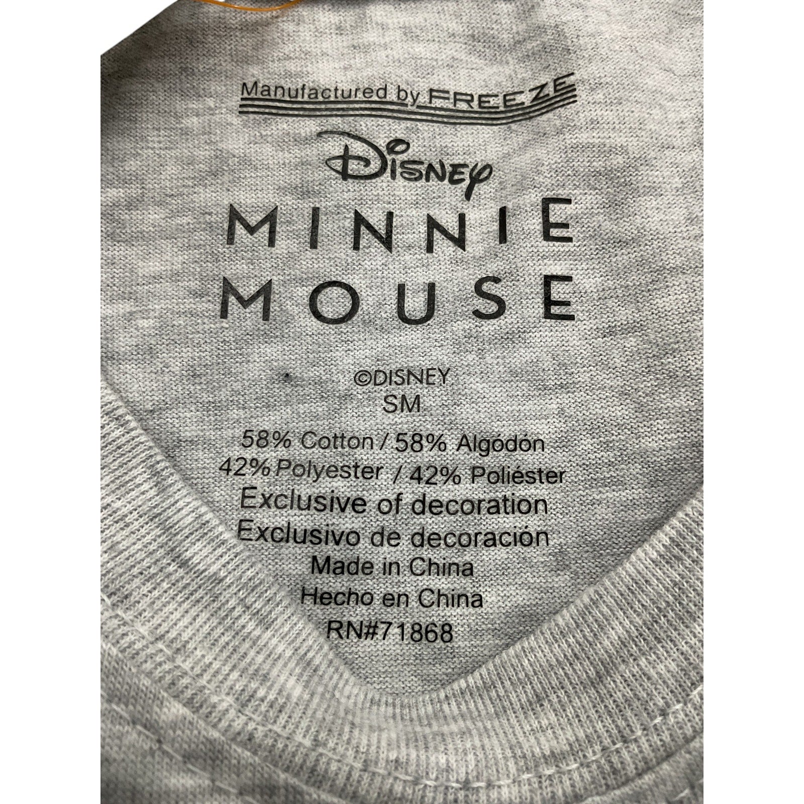 Blusa Minnie Mouse S (Disney)