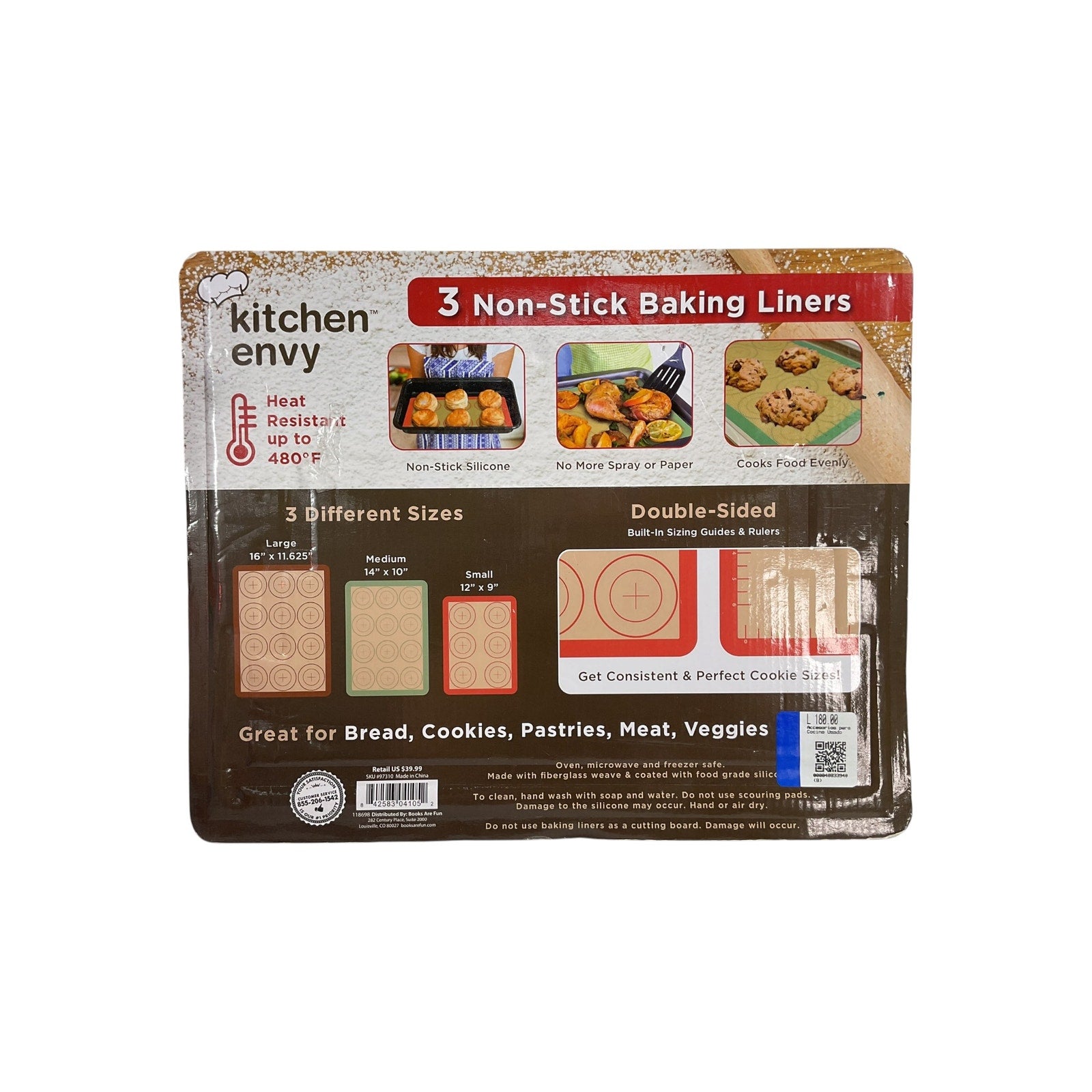 Tapetes para hornear antiadherentes (KITCHEN Envy)