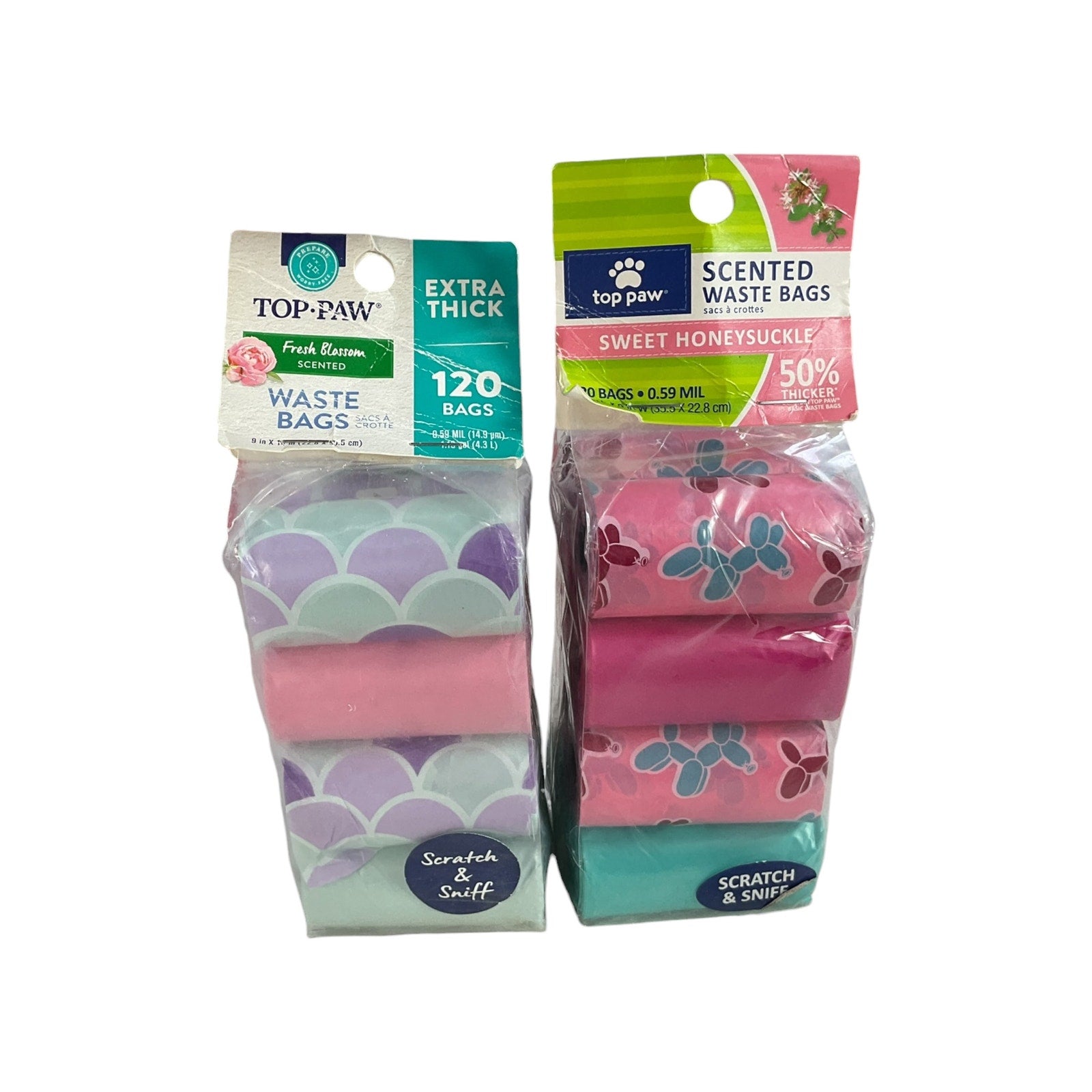 Bolsas aromatizadas para recoger los desechos de las mascotas (TOP PAW)