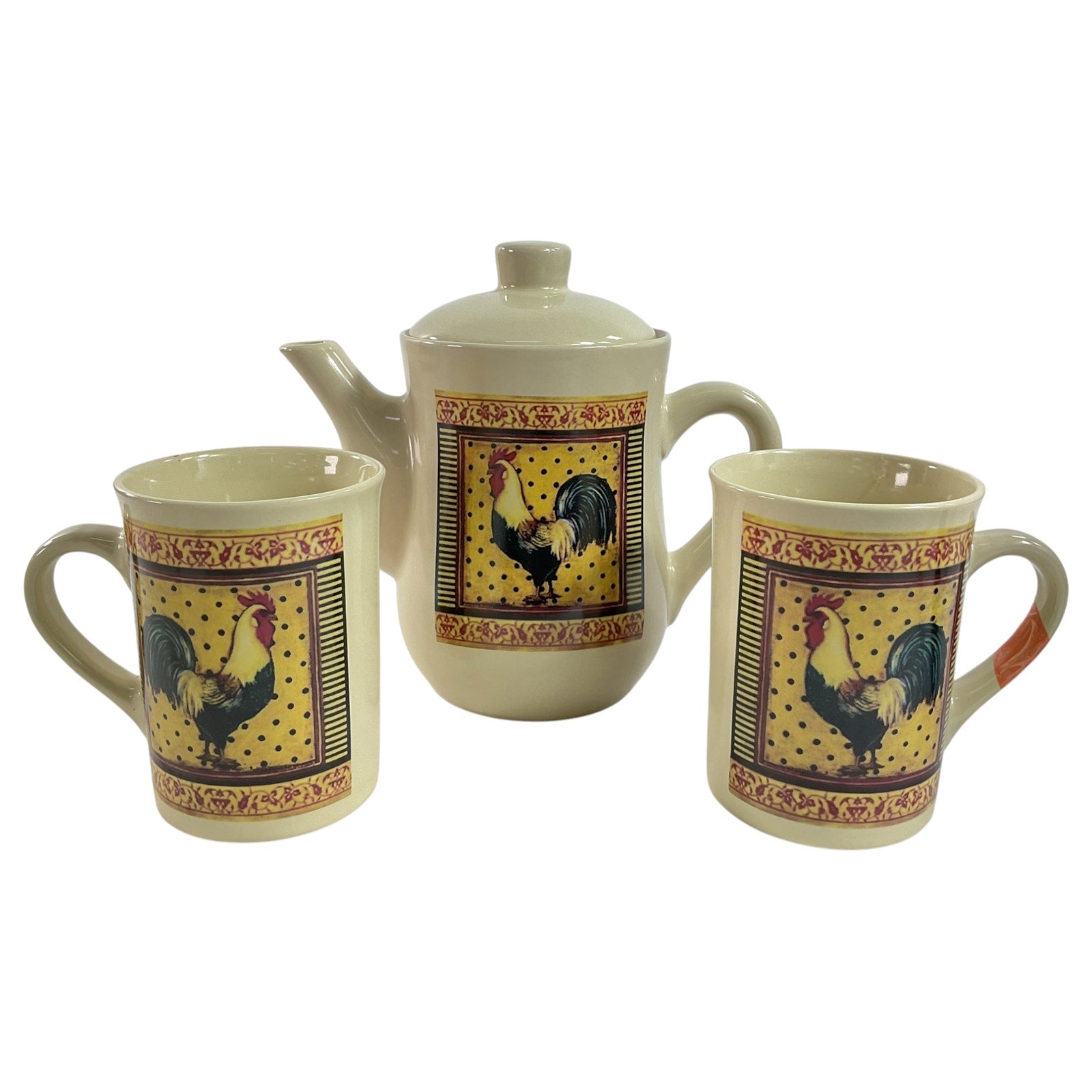 Set de jarra y taza (COUNTRY ROOSTER)