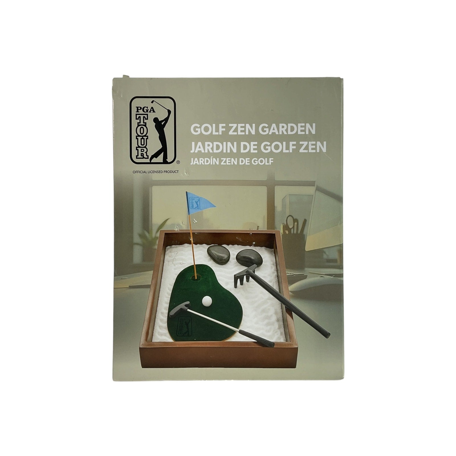 Jardín zen de escritorio con temática de golf (PGA TOUR)