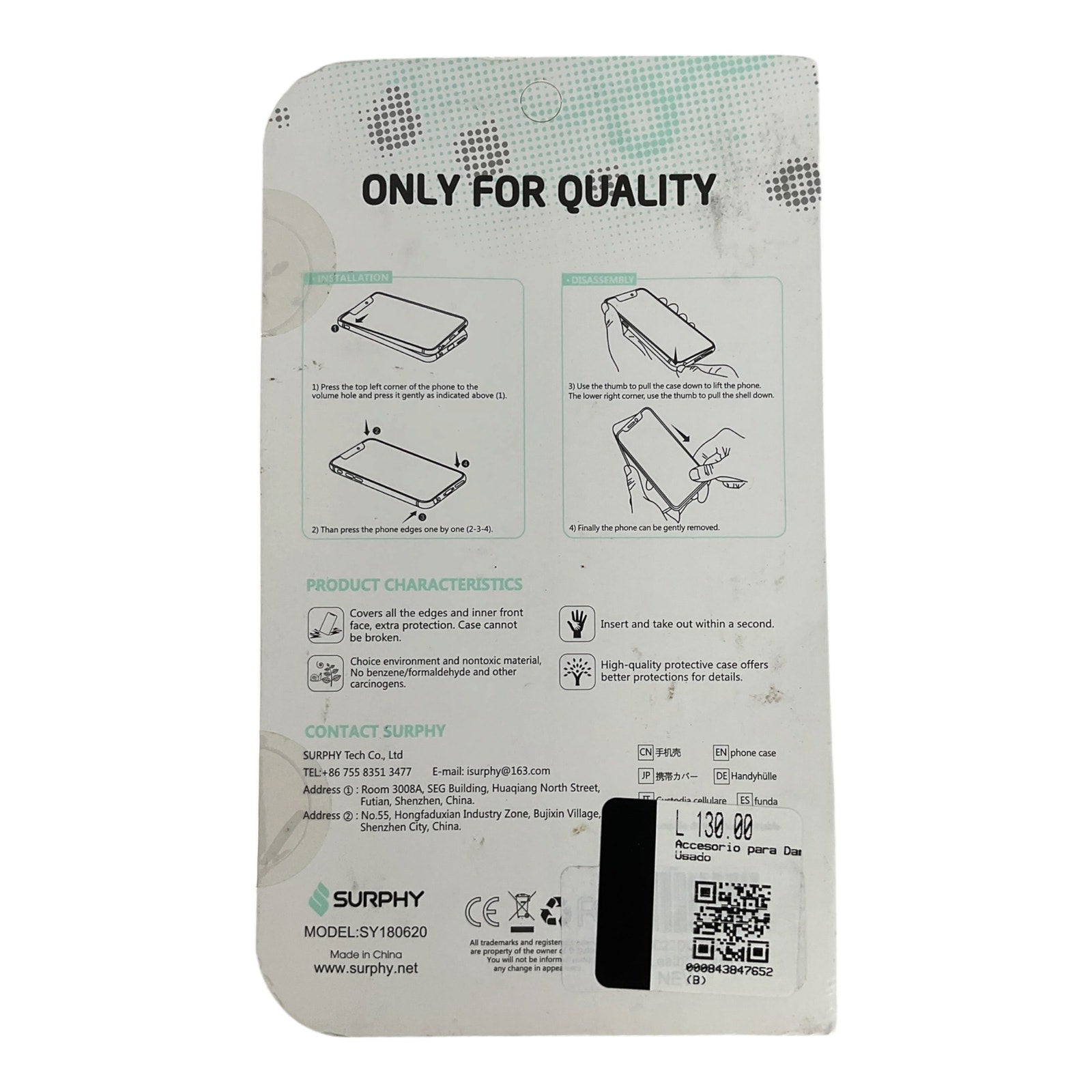 Cobertor para iPhone X/XS (SURPHY)