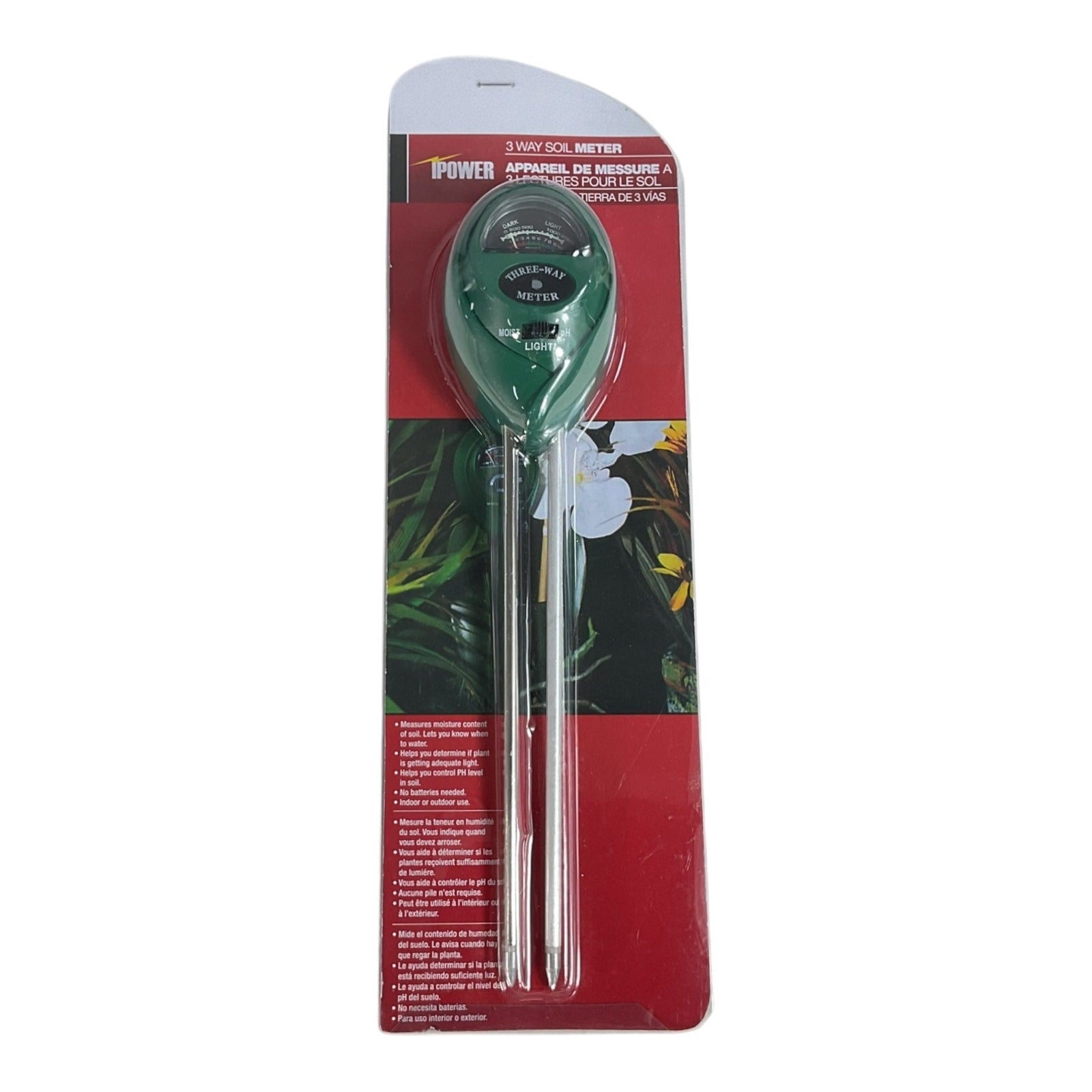 Medidor de suelo de 3 vías (iPower)