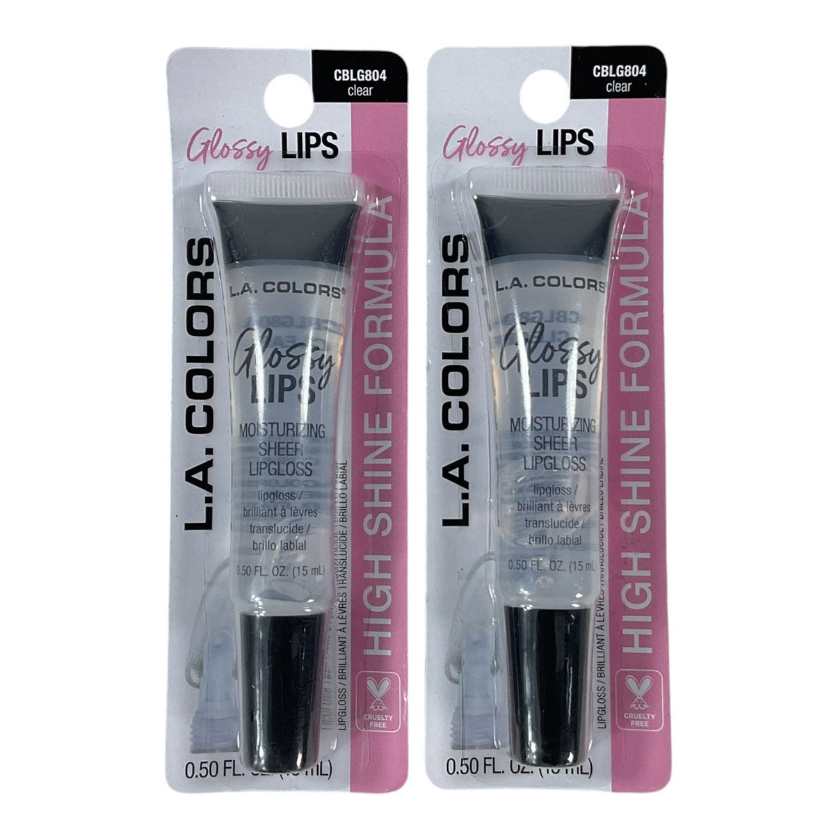 Brillo labial transparente (L.A. COLORS)