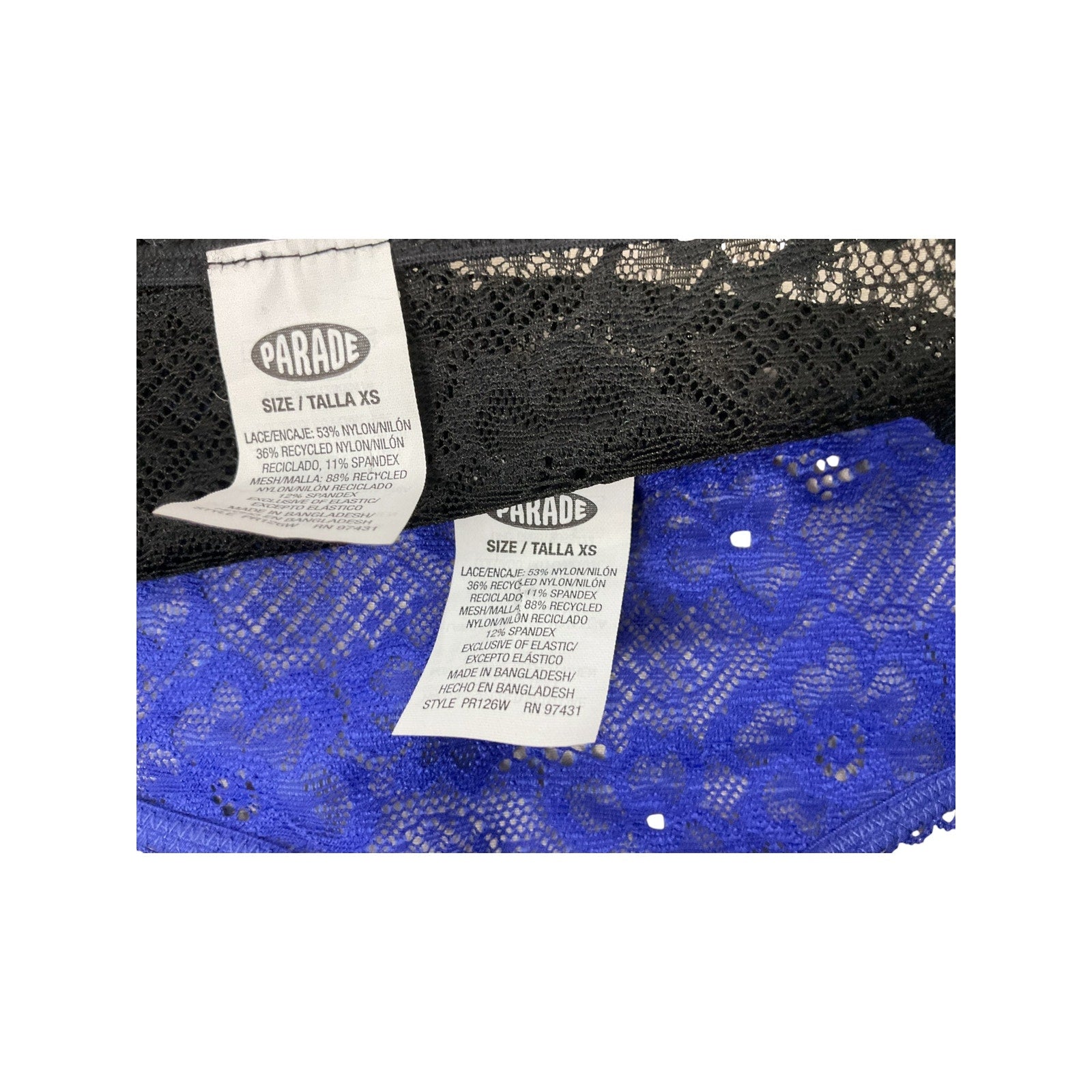Ropa interior Dama XS (PARADE)