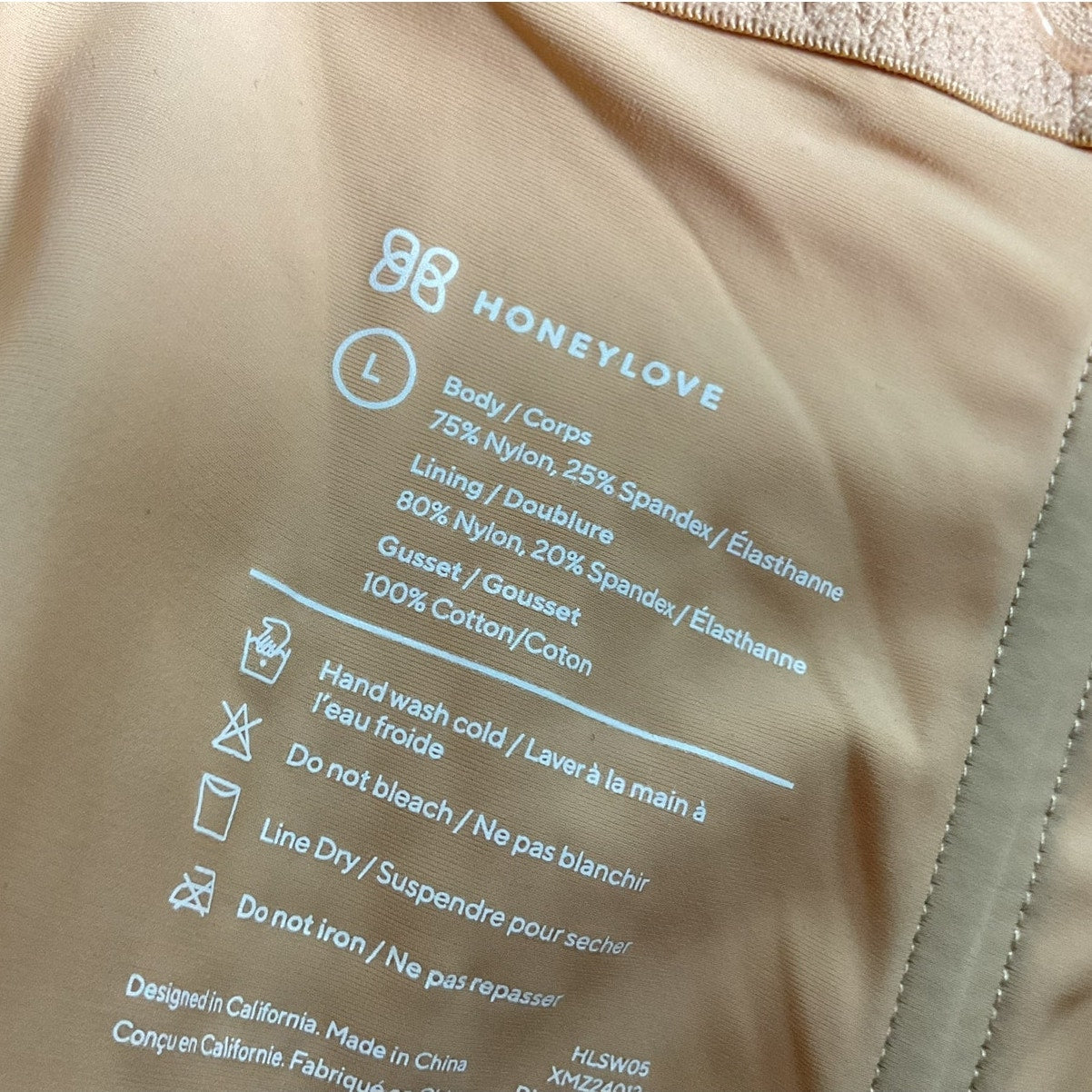 Faja tipo short moldeadora de cintura alta L (HONEY LOVE)