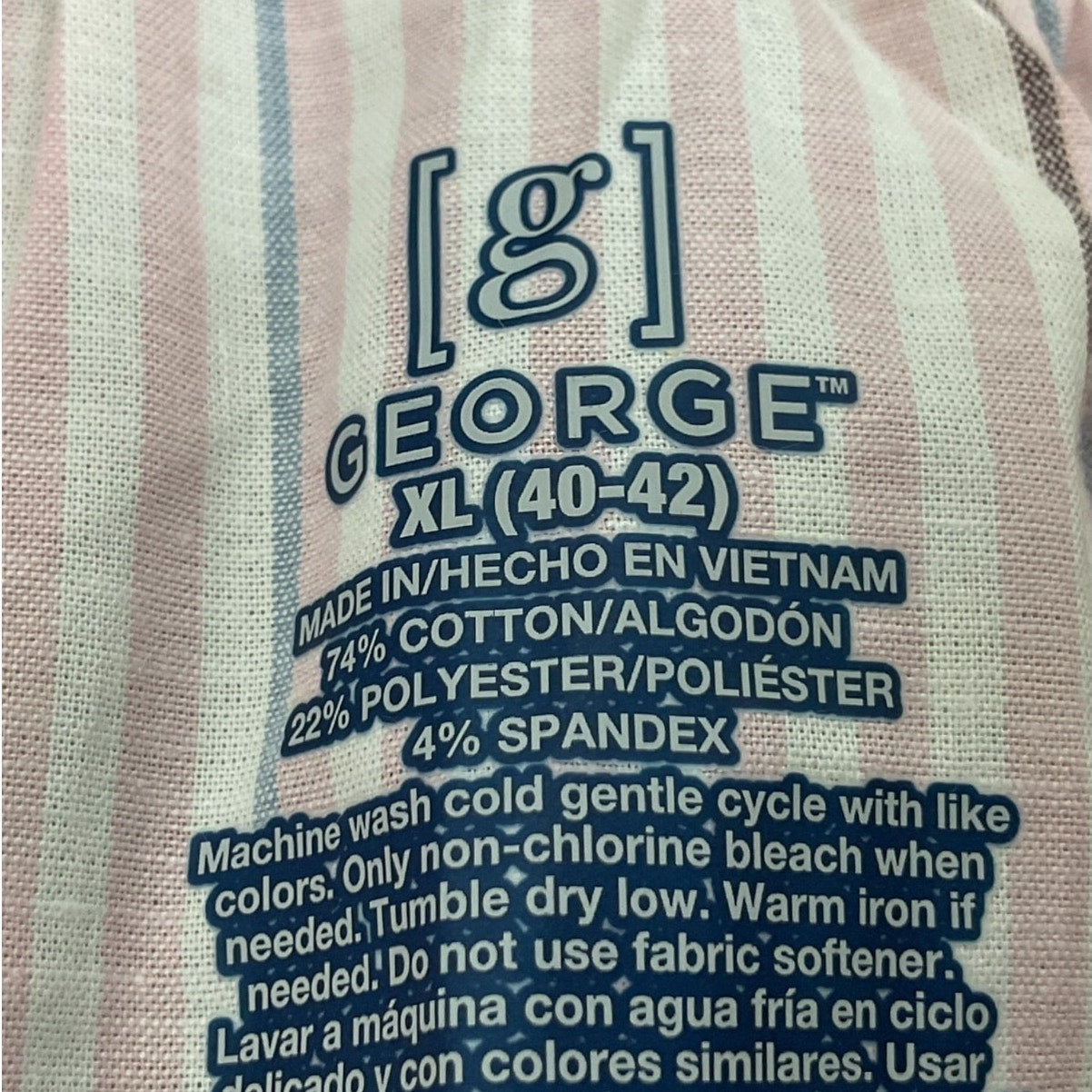 Ropa interior XL (George)