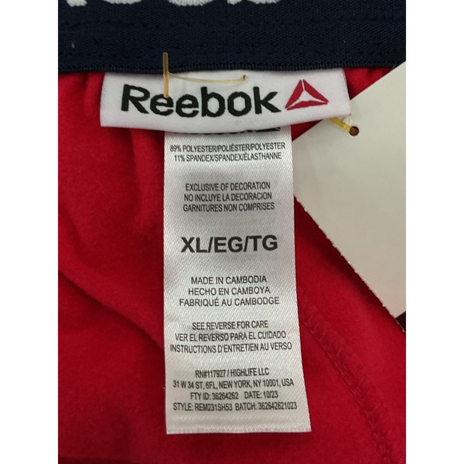 Short XL (REBOK)