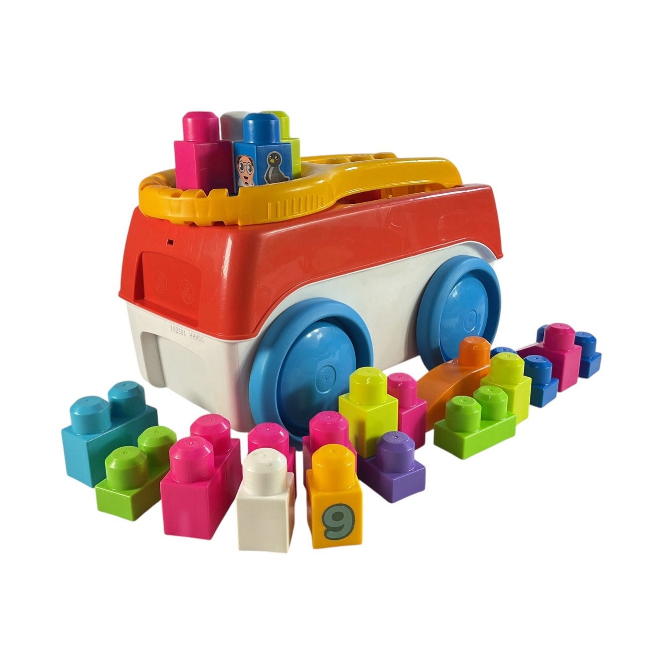 Camión con bloques de construcción