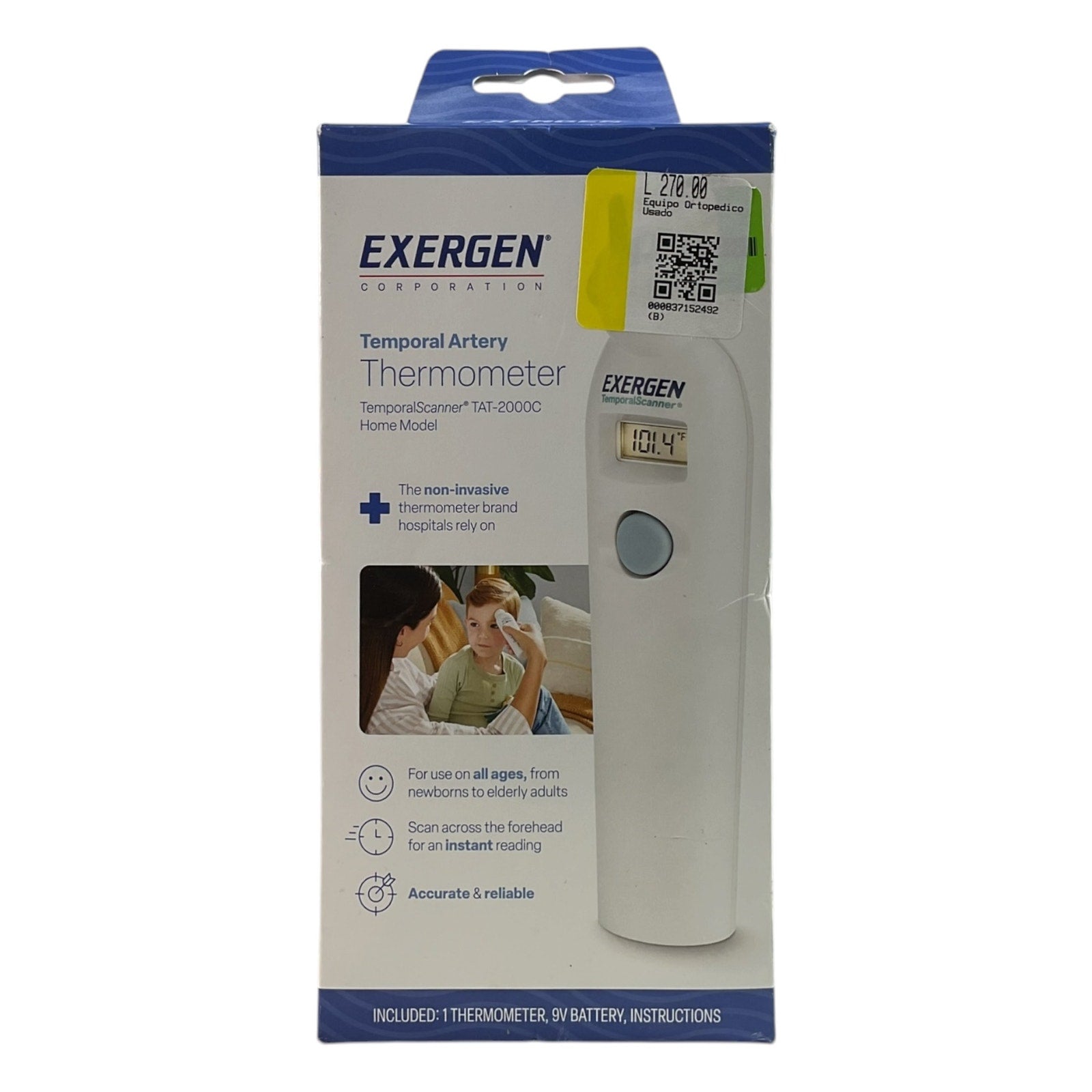 Termómetro de arteria temporal (Exergen)