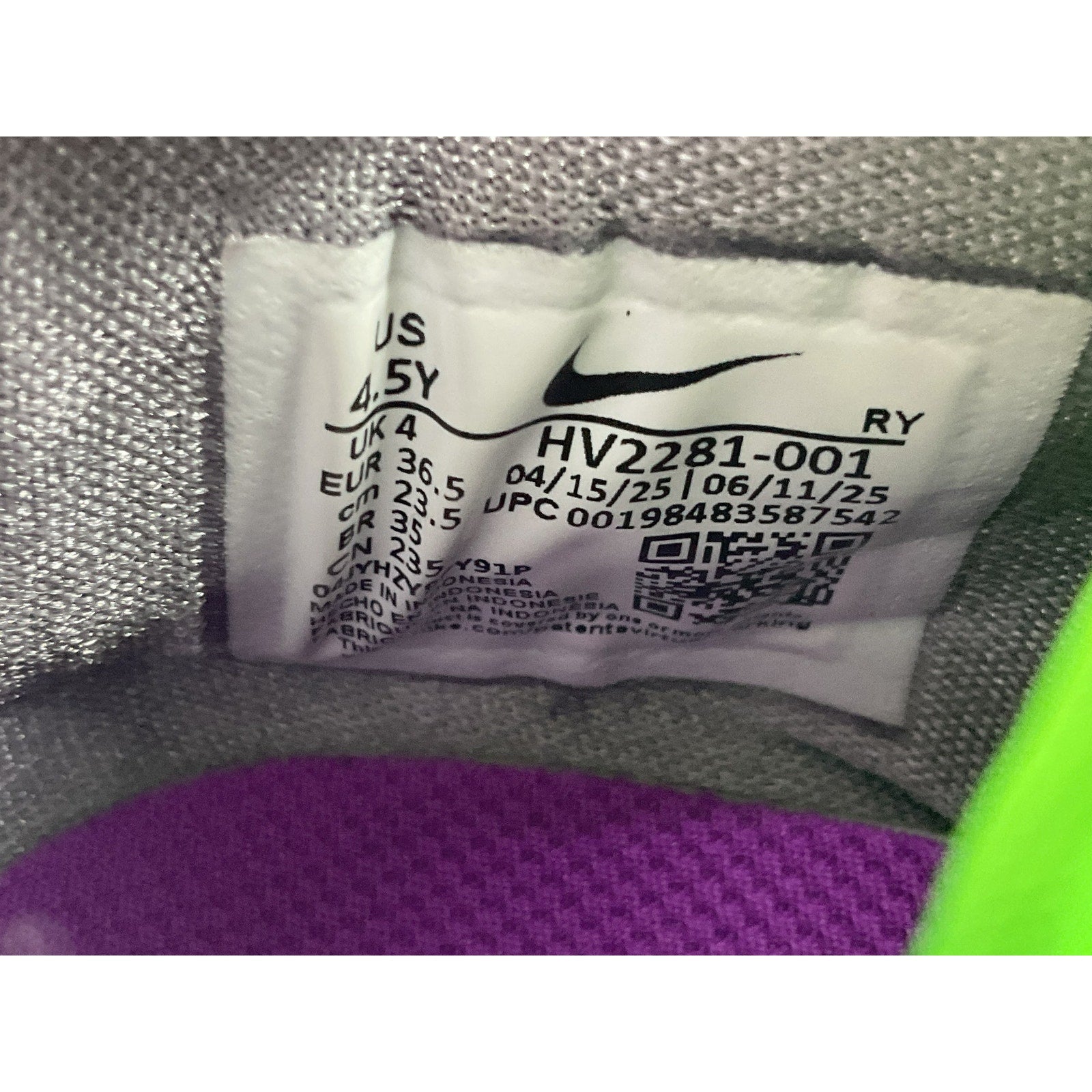 Tenis niño 4.5Y (Nike)