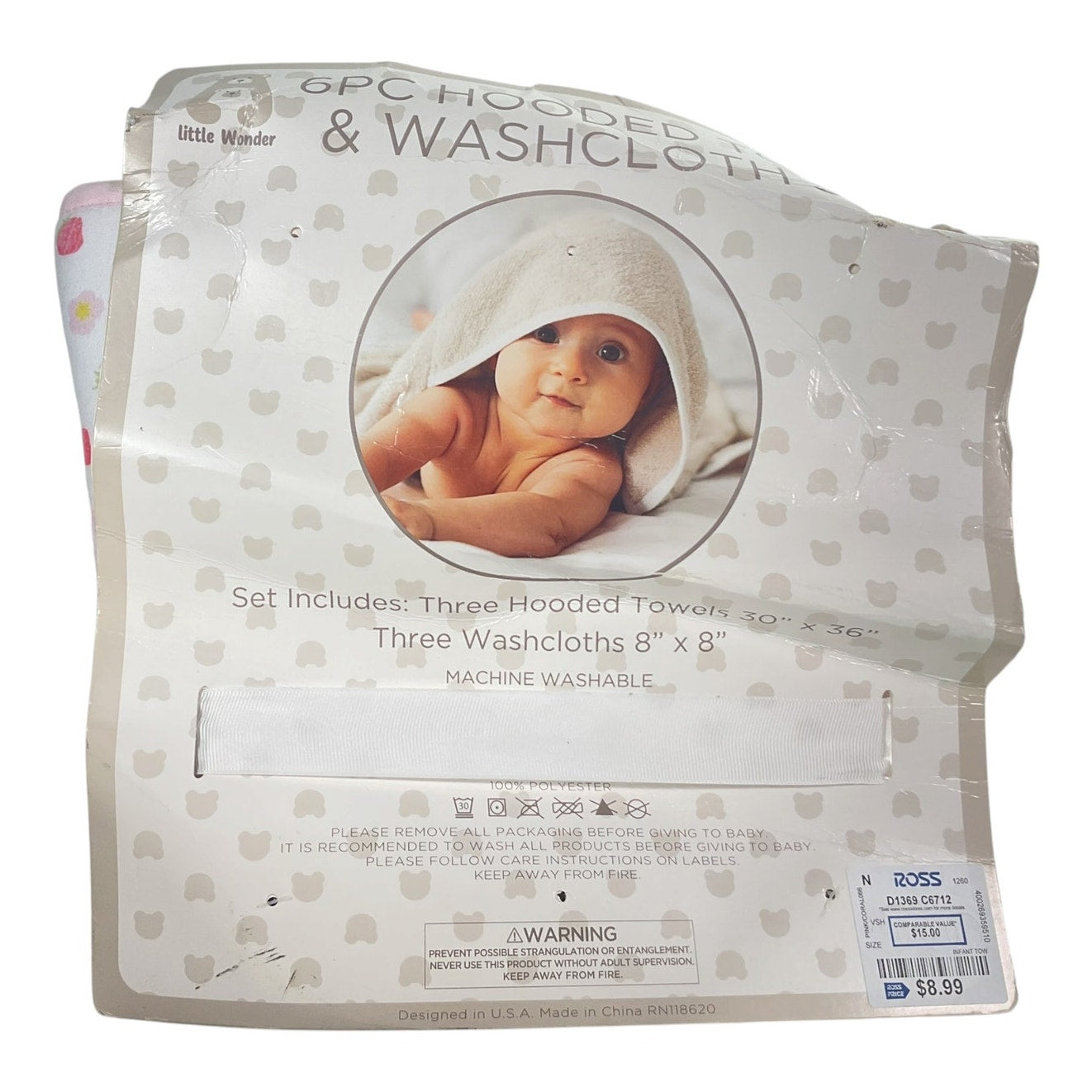 Set de salida de baño para bebe