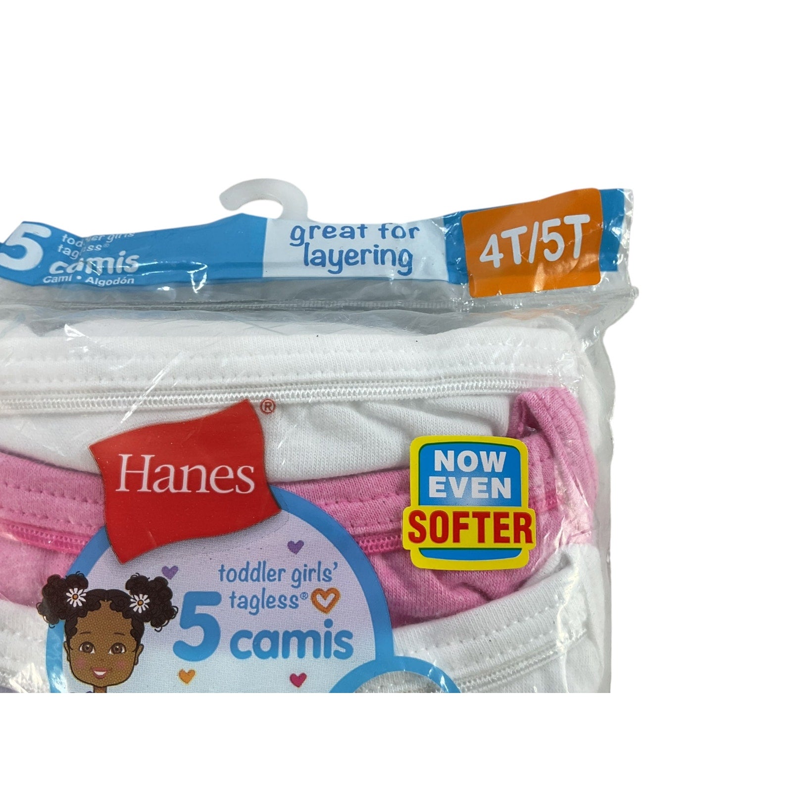 Set de camisas niña 4T/5T (Hanes)