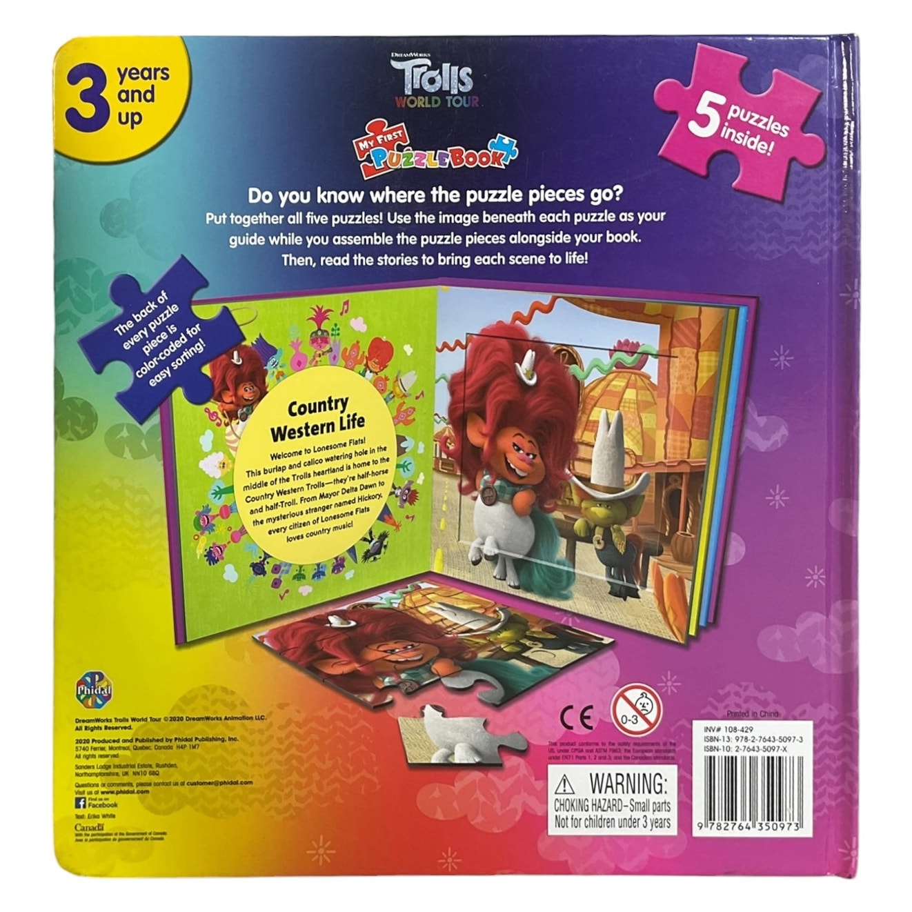 Libro de rompecabezas (Trolls)