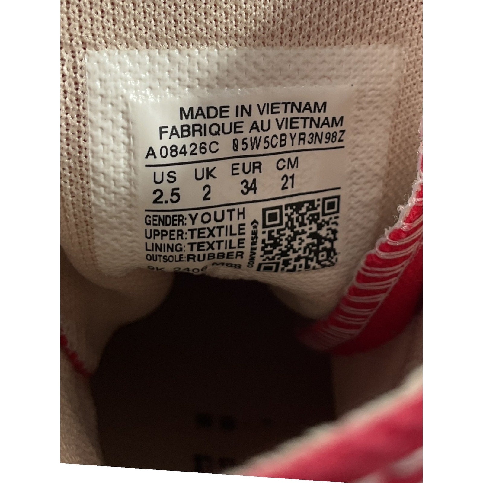 Tenis Niño 2.5 (Converse)