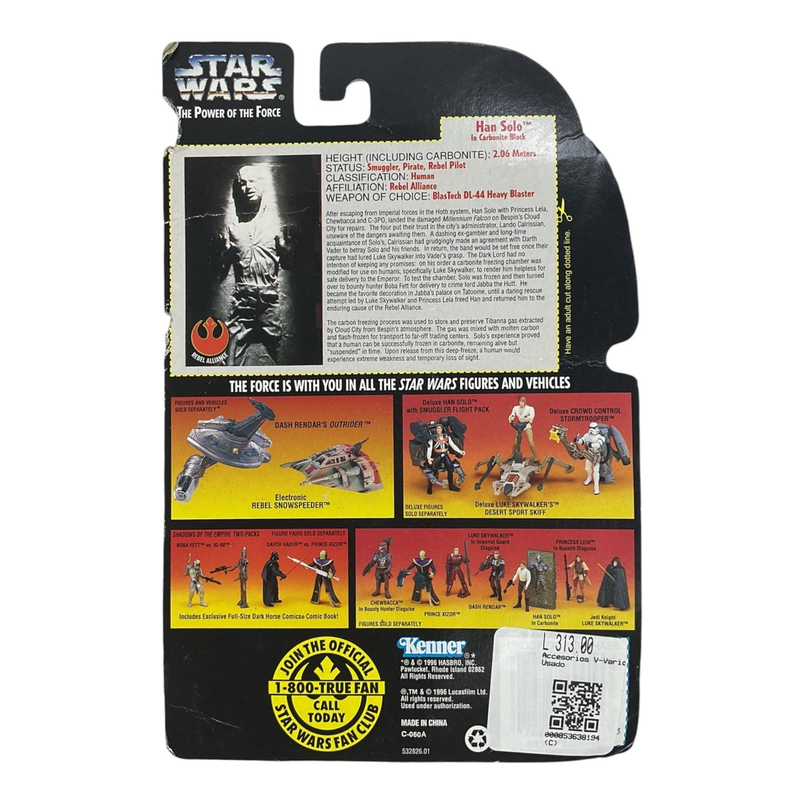 Han Solo en bloque de carbonita (Star Wars)