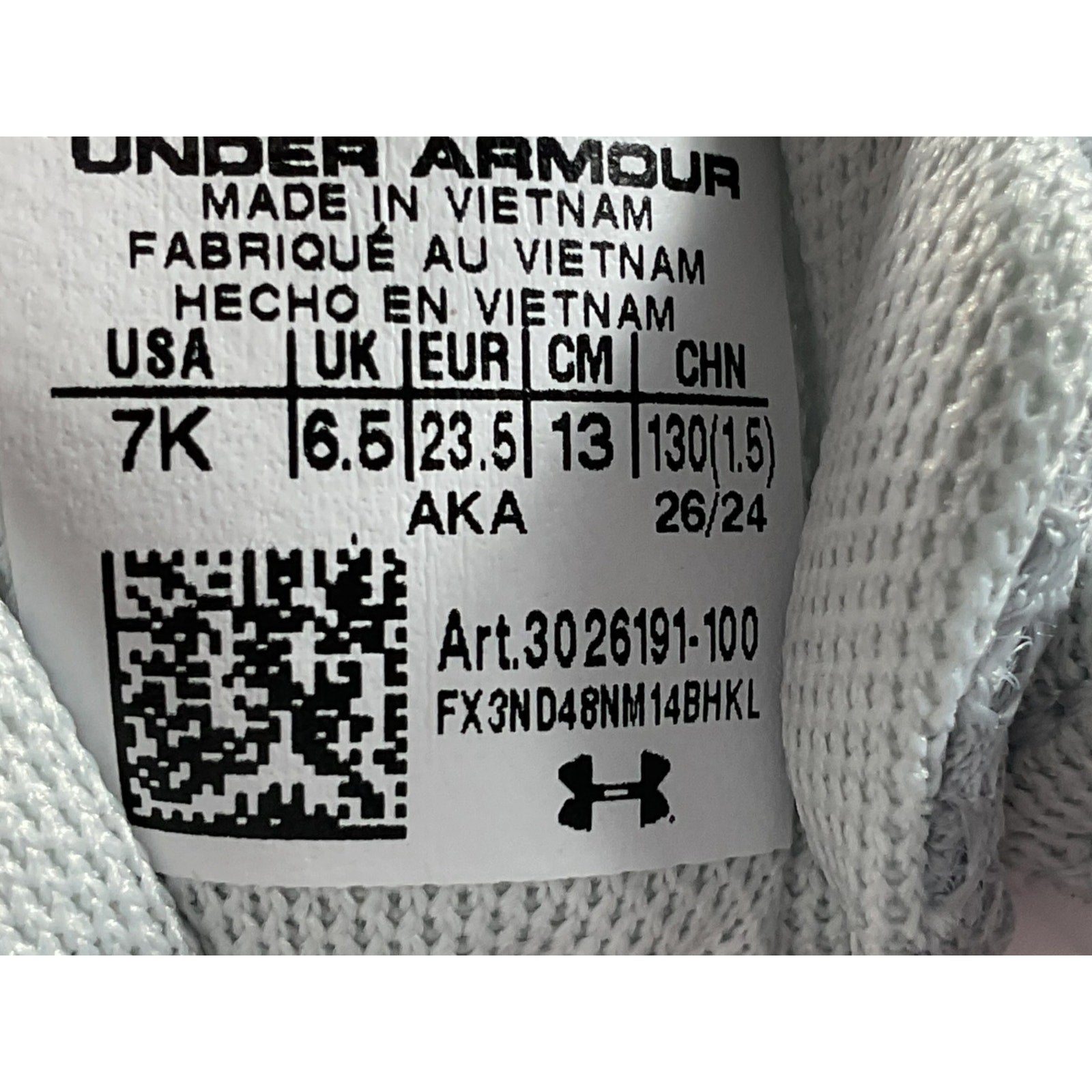 Tenis niño 7K (Under Armour)