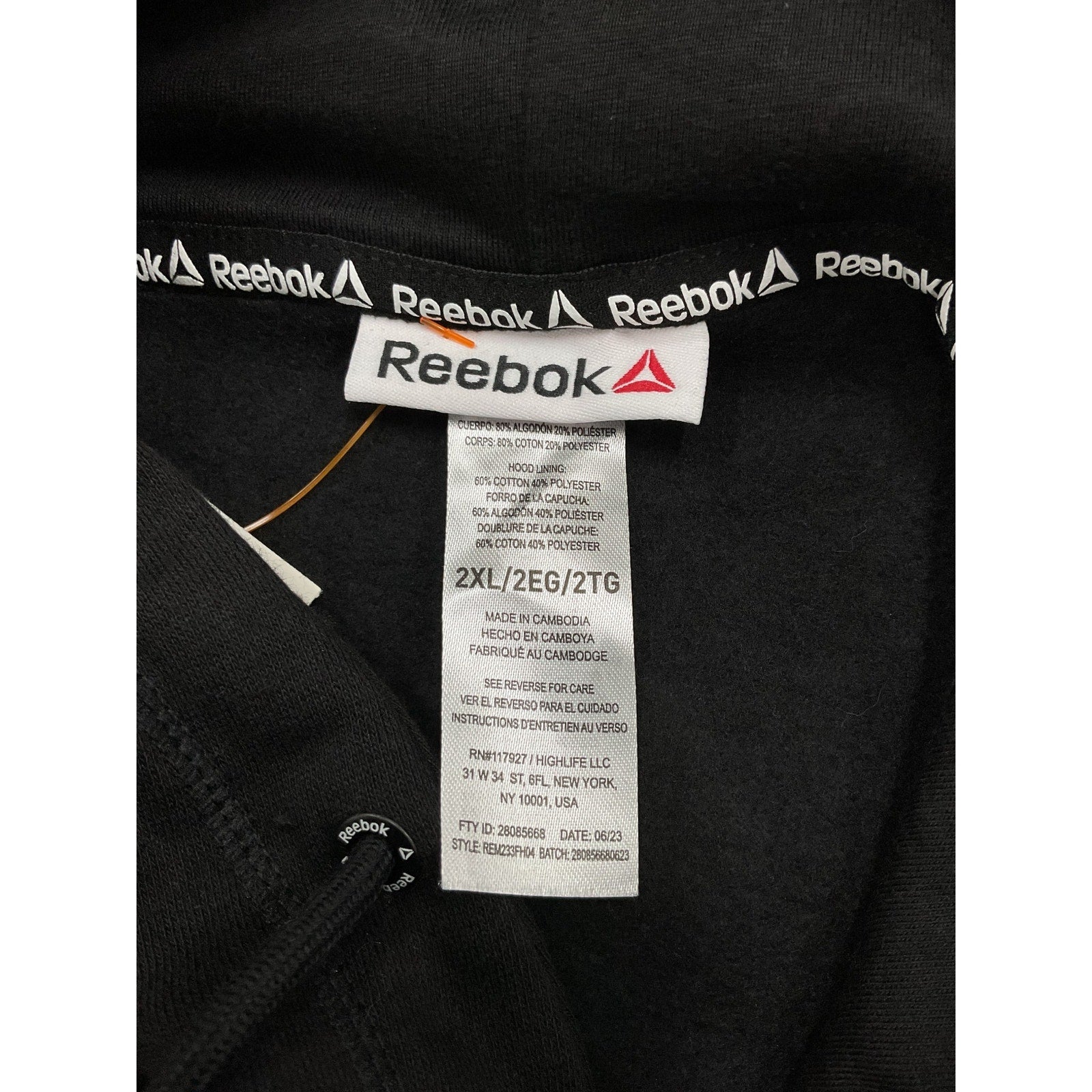 Sudadero 2XL (Reebok)