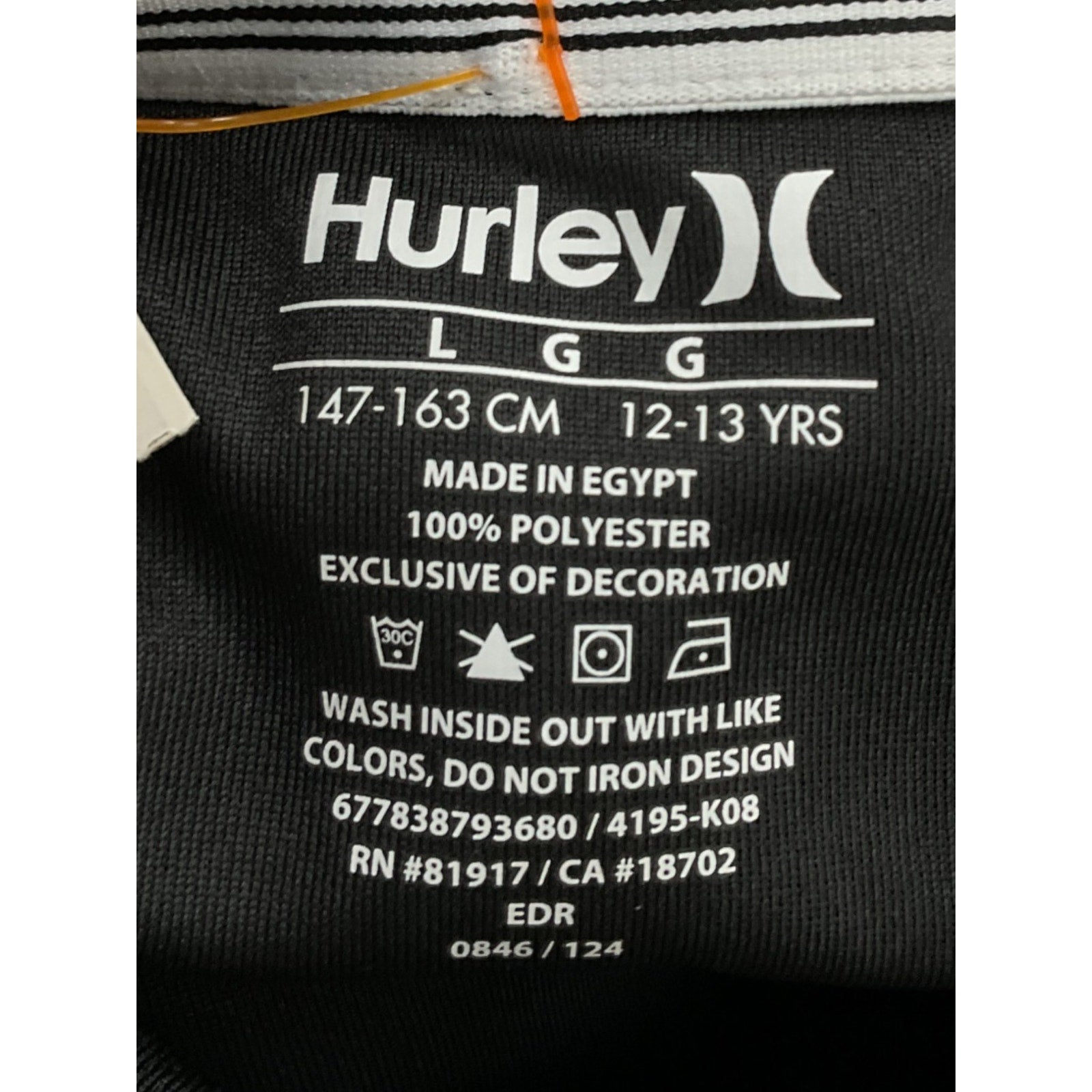 Camisa Tipo Polo Niño L (Hurley)