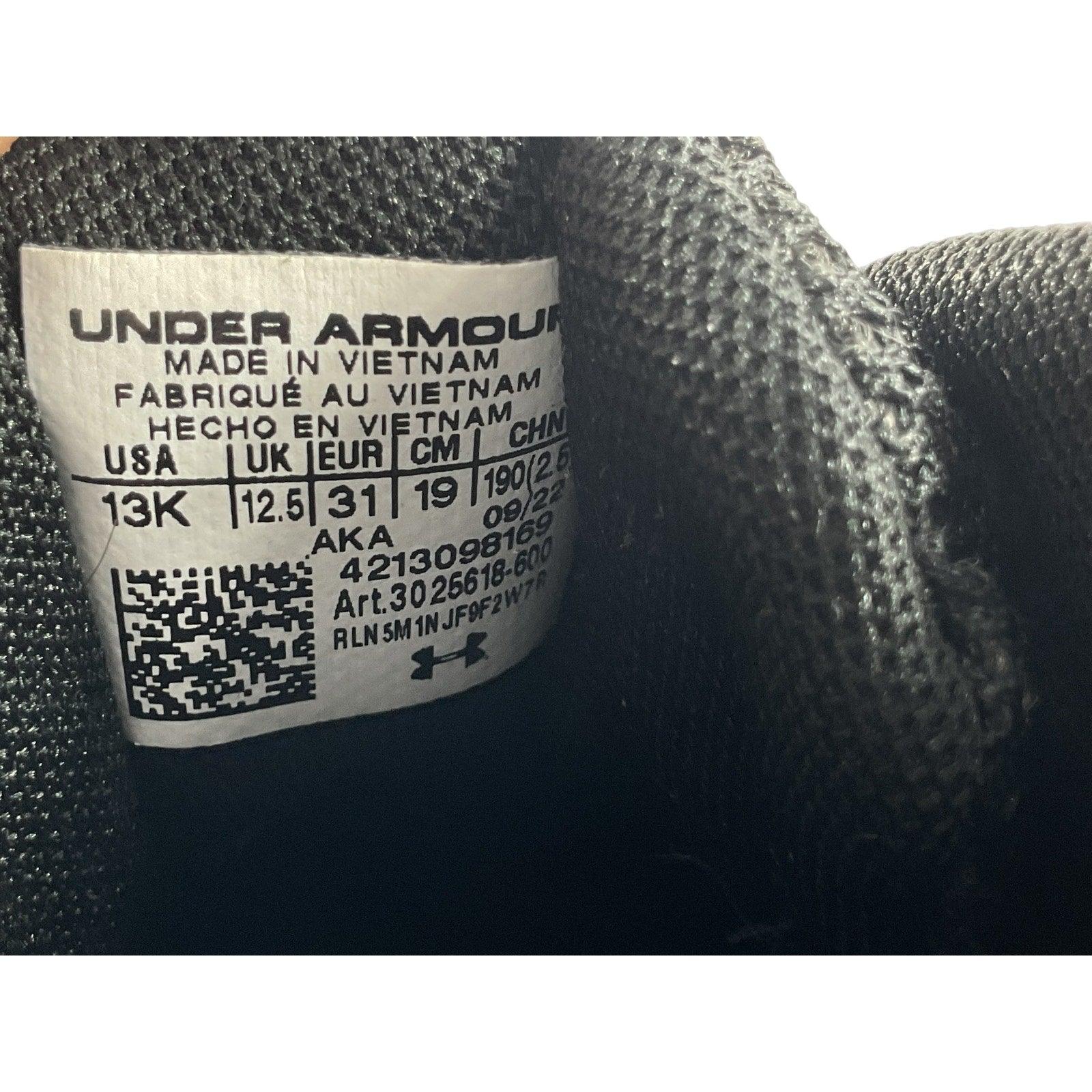 Tenis niño 13K (Under Armour)