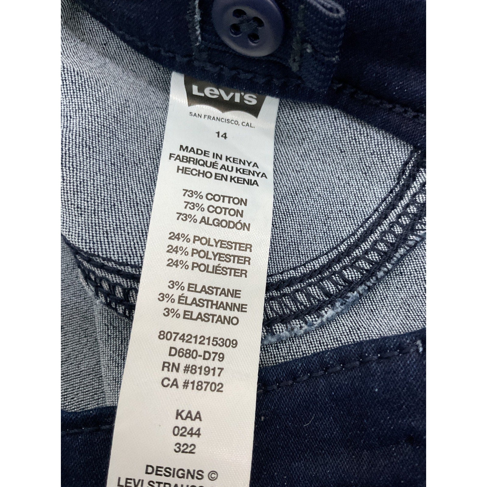 Jeans Niña 14 (Levis)