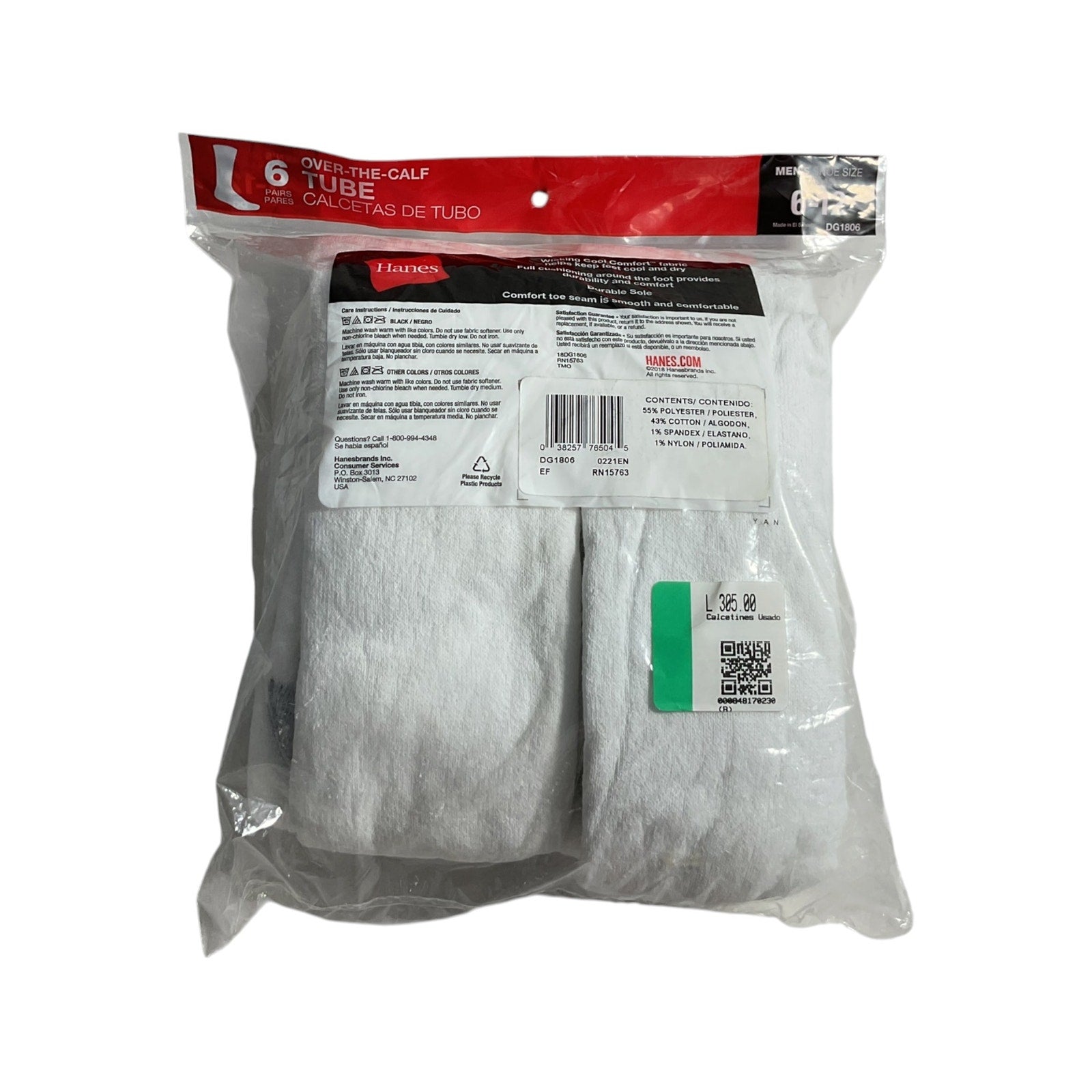 Calcetines 6-12 (Hanes)