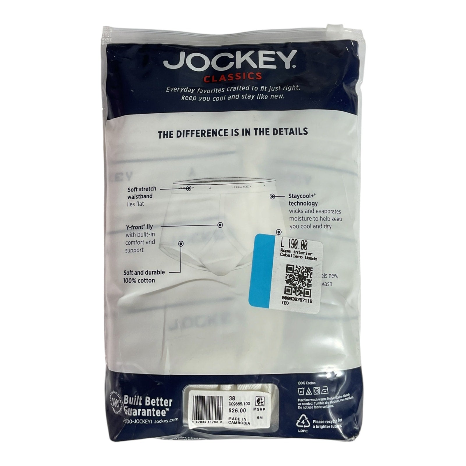 Ropa interior Caballero 38 (JOCKEY)