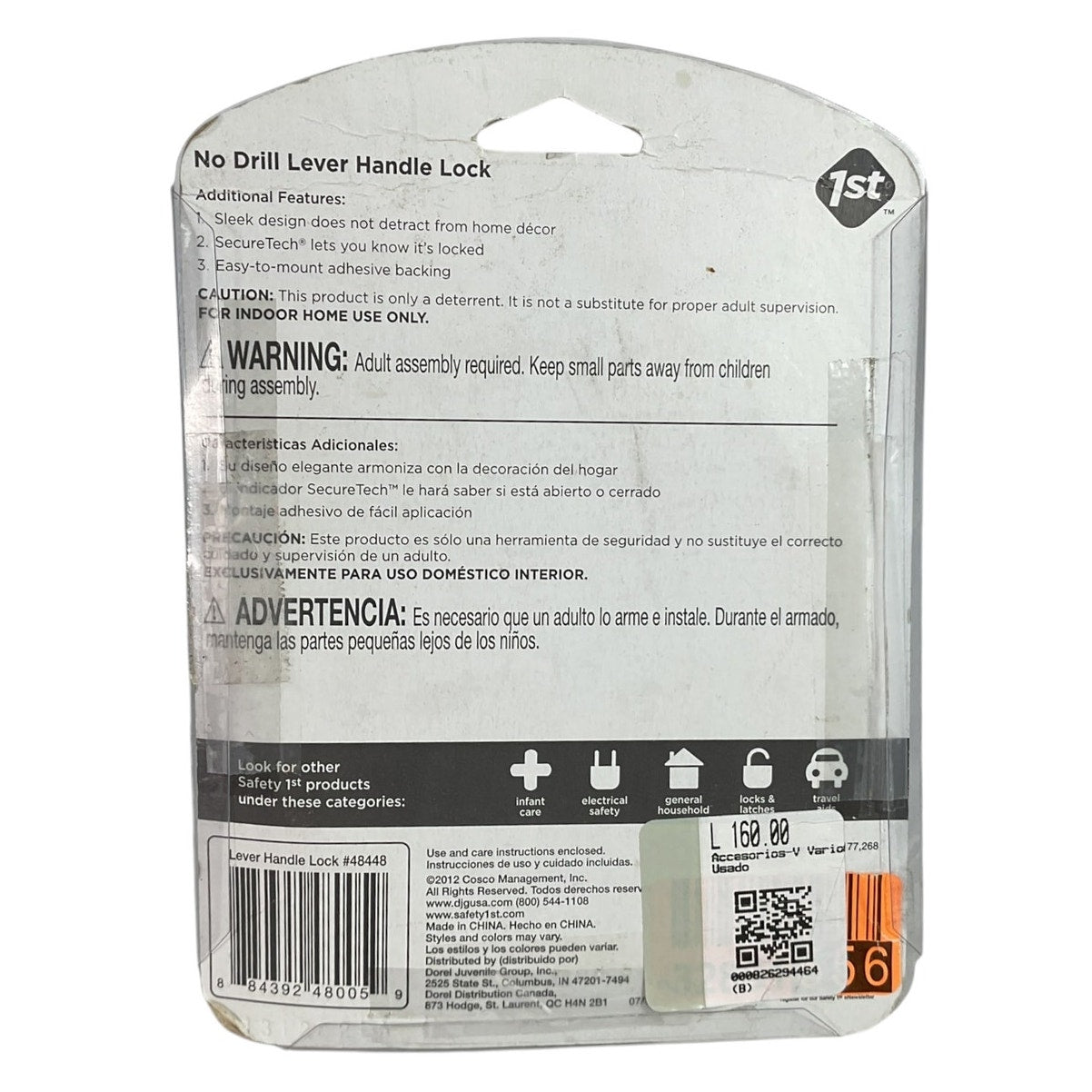 Seguro para manijas de puerta tipo palanca (Safety)